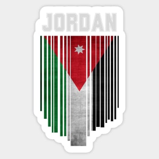 Jordan flag Sticker